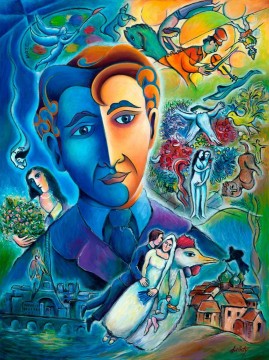  arbeit - Überarbeitung nach Chagall Zeitgenosse Marc Chagall